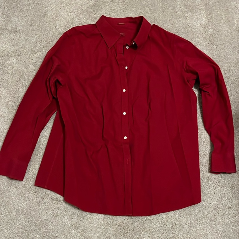 Talbots Women's Red Blouse